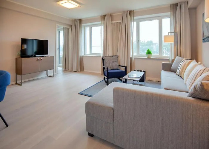 Duenenresidenz Prora - Ferienwohnung Mit Meerblick, 3 Schlafzimmern, Balkon Und Sauna Np-306