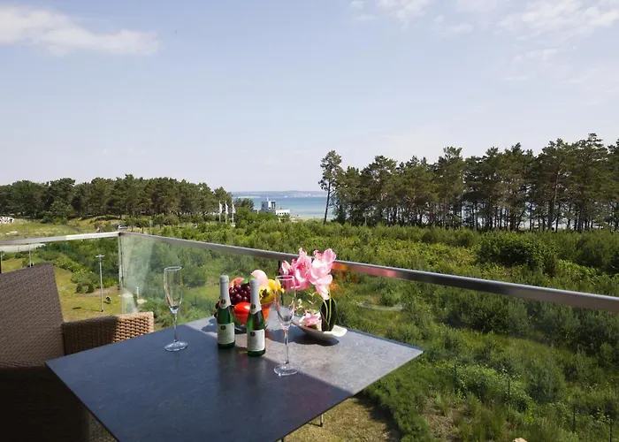 Duenenresidenz Prora - Ferienwohnung Mit Meerblick, 3 Schlafzimmern, Balkon Und Sauna Np-306